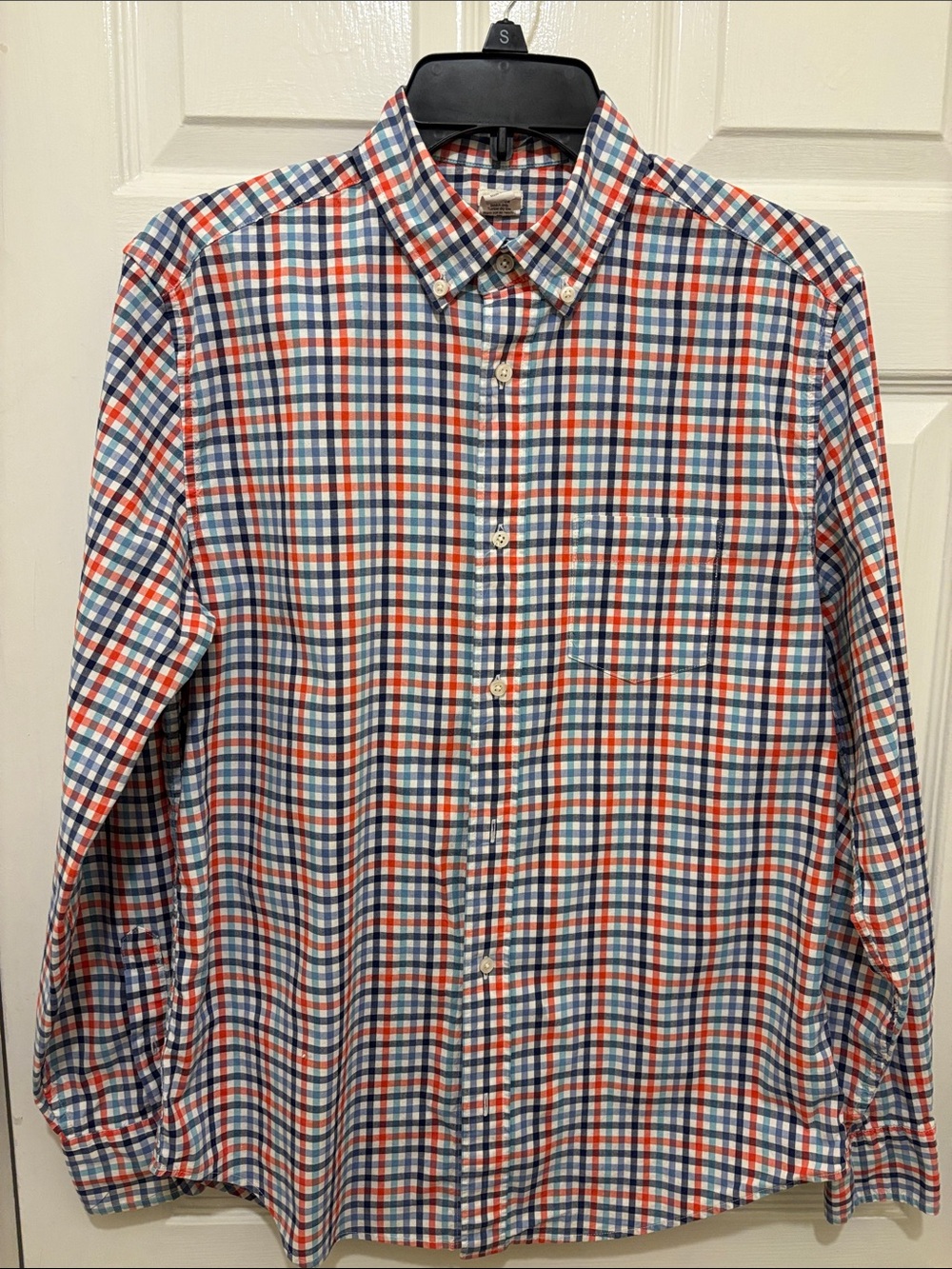 Crewcuts Boys Plaid Button-Down Shirt - Blue, Red, White